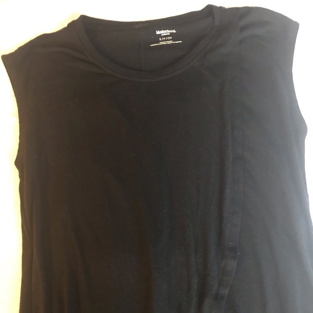 Nursing/maternity black shirt.